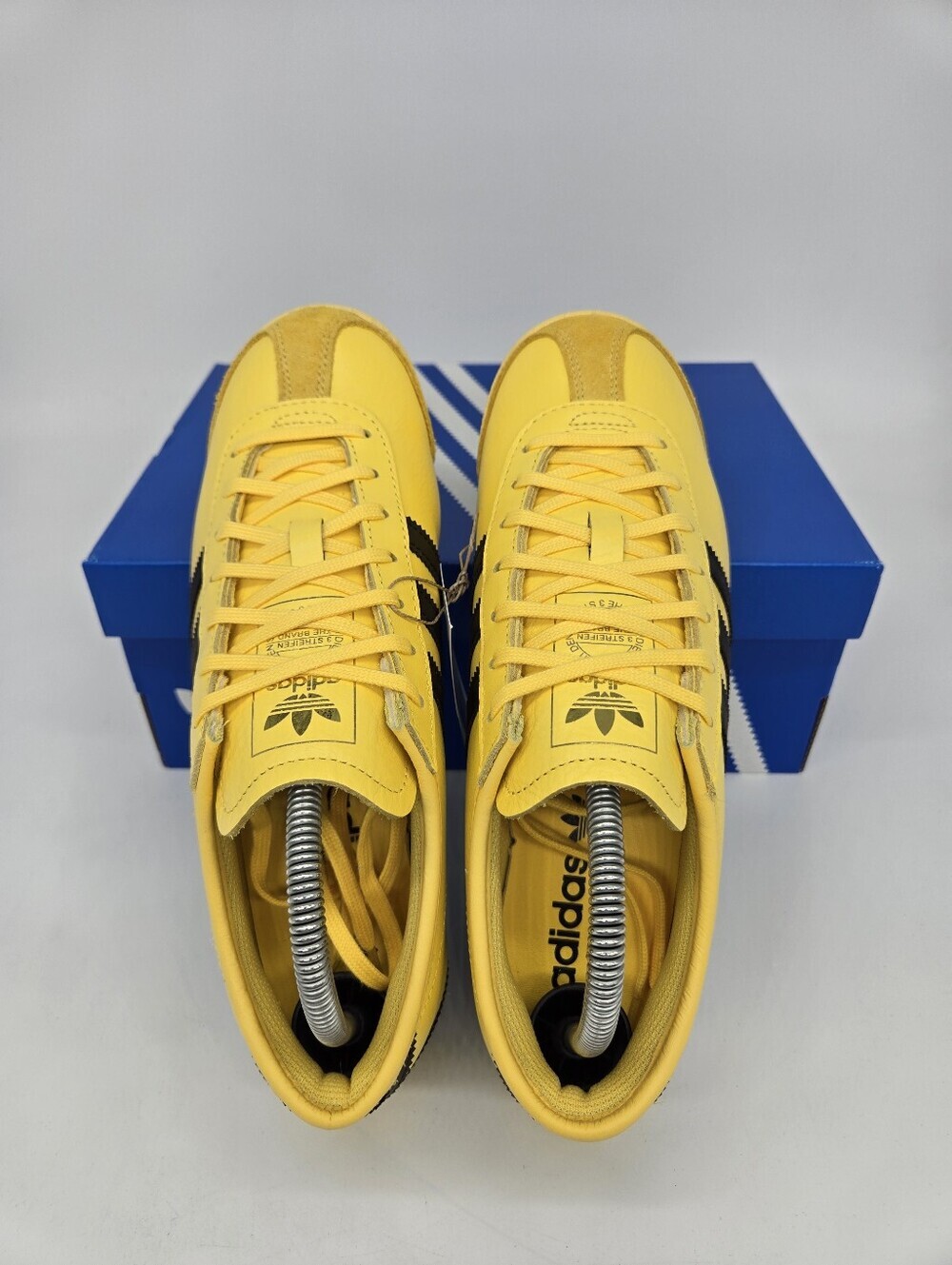 adidas Women's Italia 70s JQ9071 Spring Yellow Dark Brown Shoes Size 9 - Picture 5 of 8